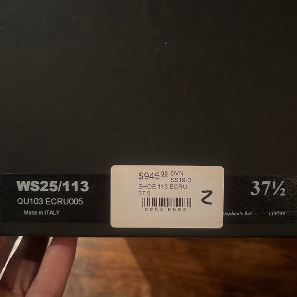 Dries van Noten ss19 derby shoe in ecru 37.5 - Picture 5 of 5